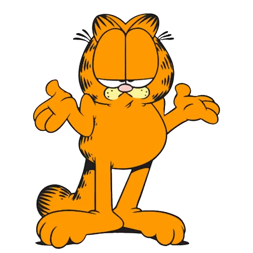 Стікер Telegram «Garfield & friends» 🤷‍♂️