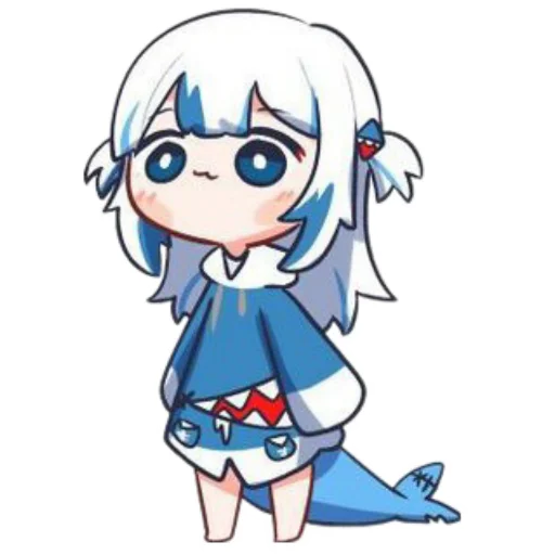 Gawr gura stickers telegram
