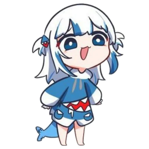 Gawr gura stickers telegram