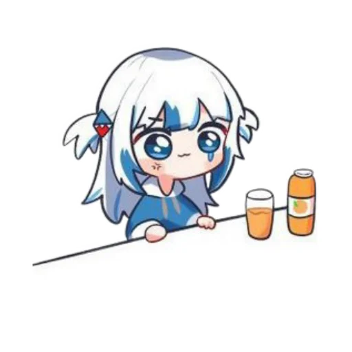 Gawr gura stickers telegram