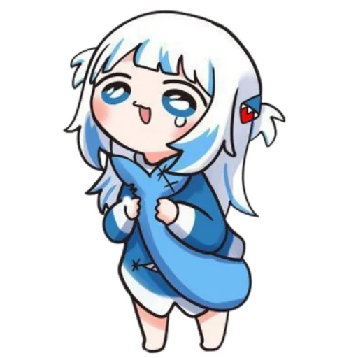 Gawr gura stickers telegram