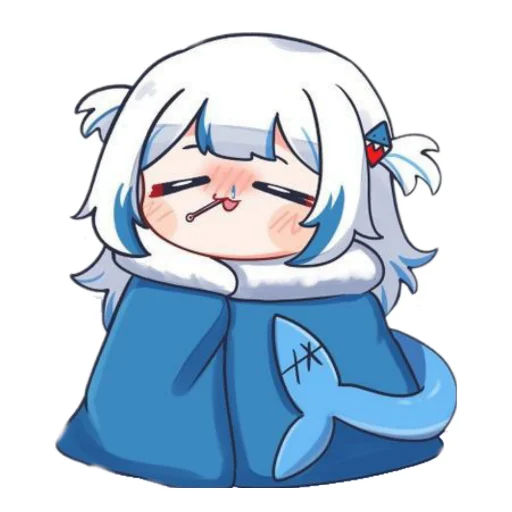 Gawr gura stickers telegram