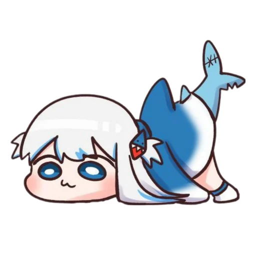 Gawr gura stickers telegram