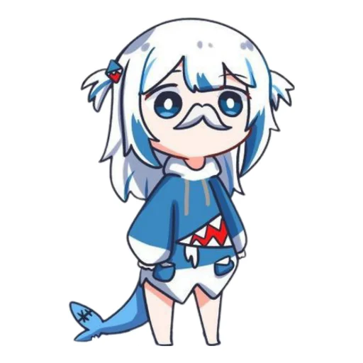 Gawr gura stickers telegram