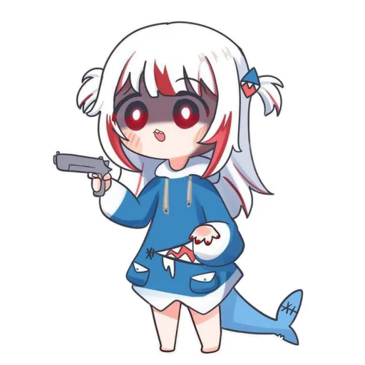 Gawr gura stickers telegram