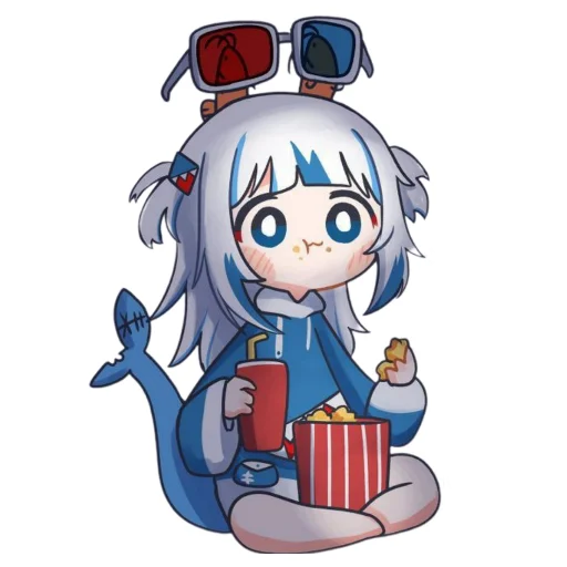 Gawr gura stickers telegram