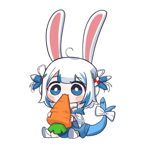 Gawr gura stickers telegram