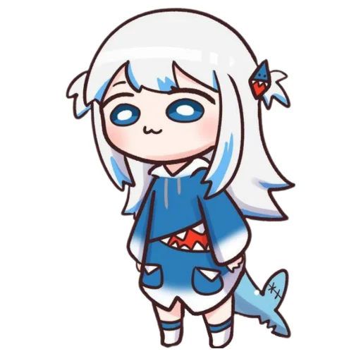 Gawr gura stickers telegram