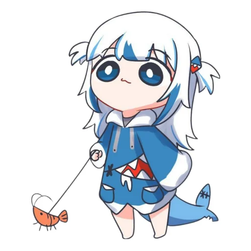 Gawr gura stickers telegram