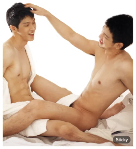 Telegram Sticker «Asian Gay Porn» 👨‍❤️‍👨