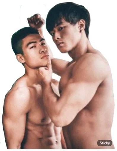 Asian Gay Porn sticker ❤️