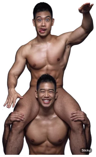 Telegram Sticker «Asian Gay Porn» 😜