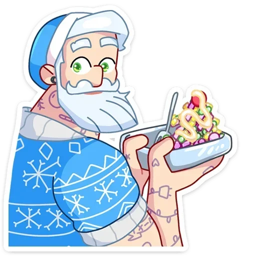 Telegram Sticker «Gay Мороз» 🥗