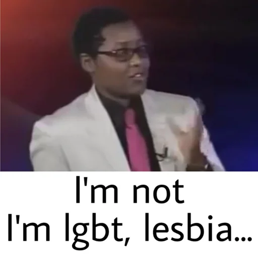 Telegram Sticker «Gay?» 😑