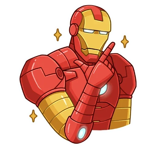 Telegram stiker «Железный Человек» ☺️