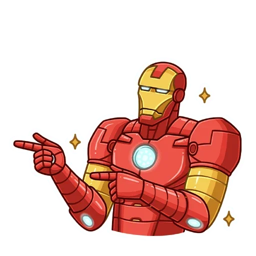 Telegram stiker «Железный Человек» 😔