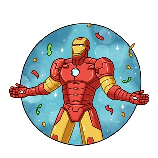 Telegram Sticker «Железный Человек» 😊