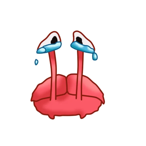 Gentle Crab emoji 😭
