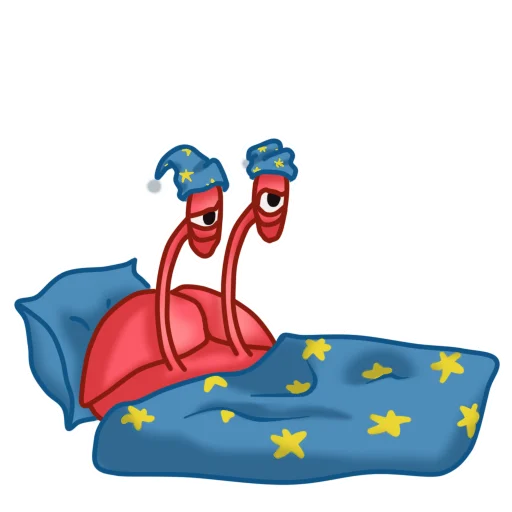 Telegram Sticker «Gentle Crab» 😴