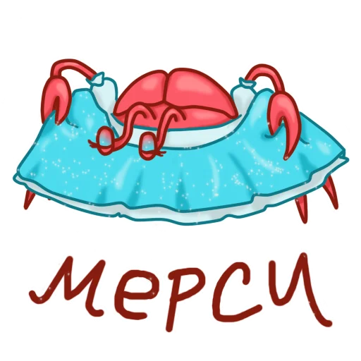Gentle Crab sticker 🥺