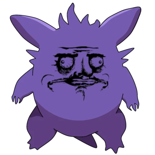 Gengar meme emoji 😶