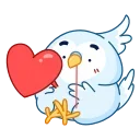 Telegram emoji Попуг Жорж