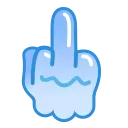 Емодзі Ghost Emoji 🖕