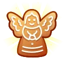Емодзі Gingerbread Emoji 😇