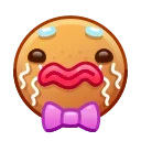 Gingerbread Emoji emoji 😭