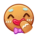 Gingerbread Emoji emoji 🤭