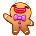 Gingerbread Emoji emoji 👋
