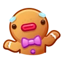 Емодзі Gingerbread Emoji 🤷‍♀️