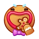 Gingerbread Emoji emoji 🍴