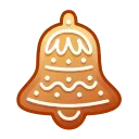 Емодзі Gingerbread Emoji 🔔