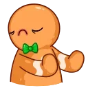 Gingerbread Man  emoji ✋