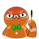 Gingerbread Man  emoji 😠