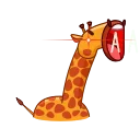 Giraffe emoji 😡