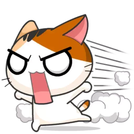 Telegram Sticker «Girl Cat» 🏃‍♂