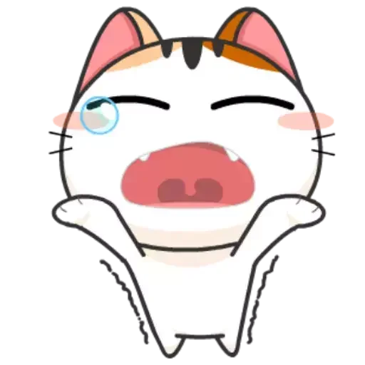 Girl Cat emoji 😰