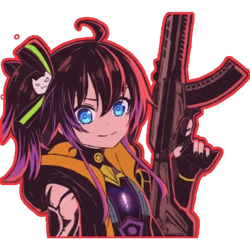 girl With arms 🔫  sticker 🔫