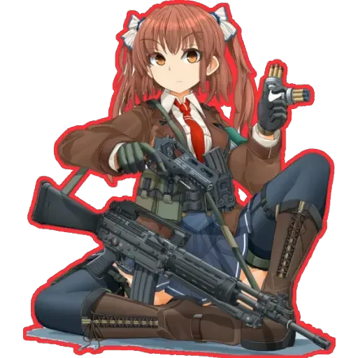 Емодзі girl With arms 🔫 🔫
