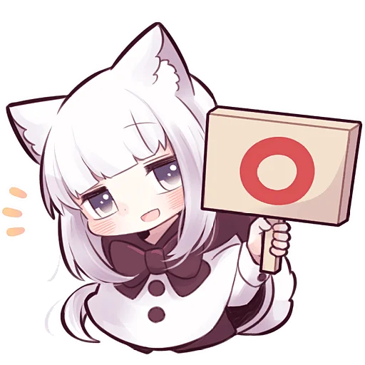 Telegram stiker «Девочка волчица» ✅