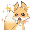 Емодзі телеграм Girly Fox Emoji