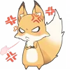 Емодзі телеграм Girly Fox Emoji