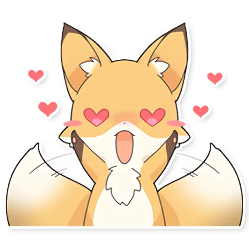 Telegram Sticker «Girly Fox Remastered» 😍