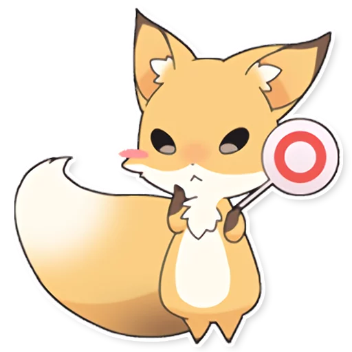 Telegram stiker «Girly Fox Remastered» 👌