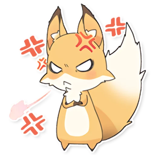Емодзі Girly Fox Remastered 😡