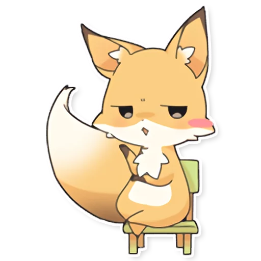 Емодзі Girly Fox Remastered 😒