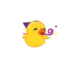 Telegram Duck emoji 🥳
