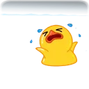 Telegram Duck emoji 😢